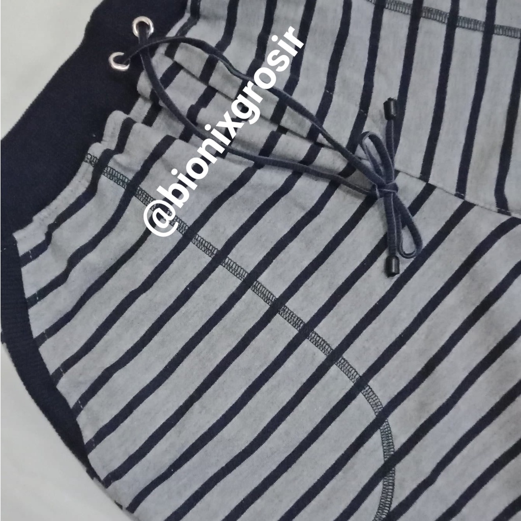 Celana Pendek Pria Kolor Dewasa Model Salur/Garis Terbaru Babyterry Premium Adem Original Bandung