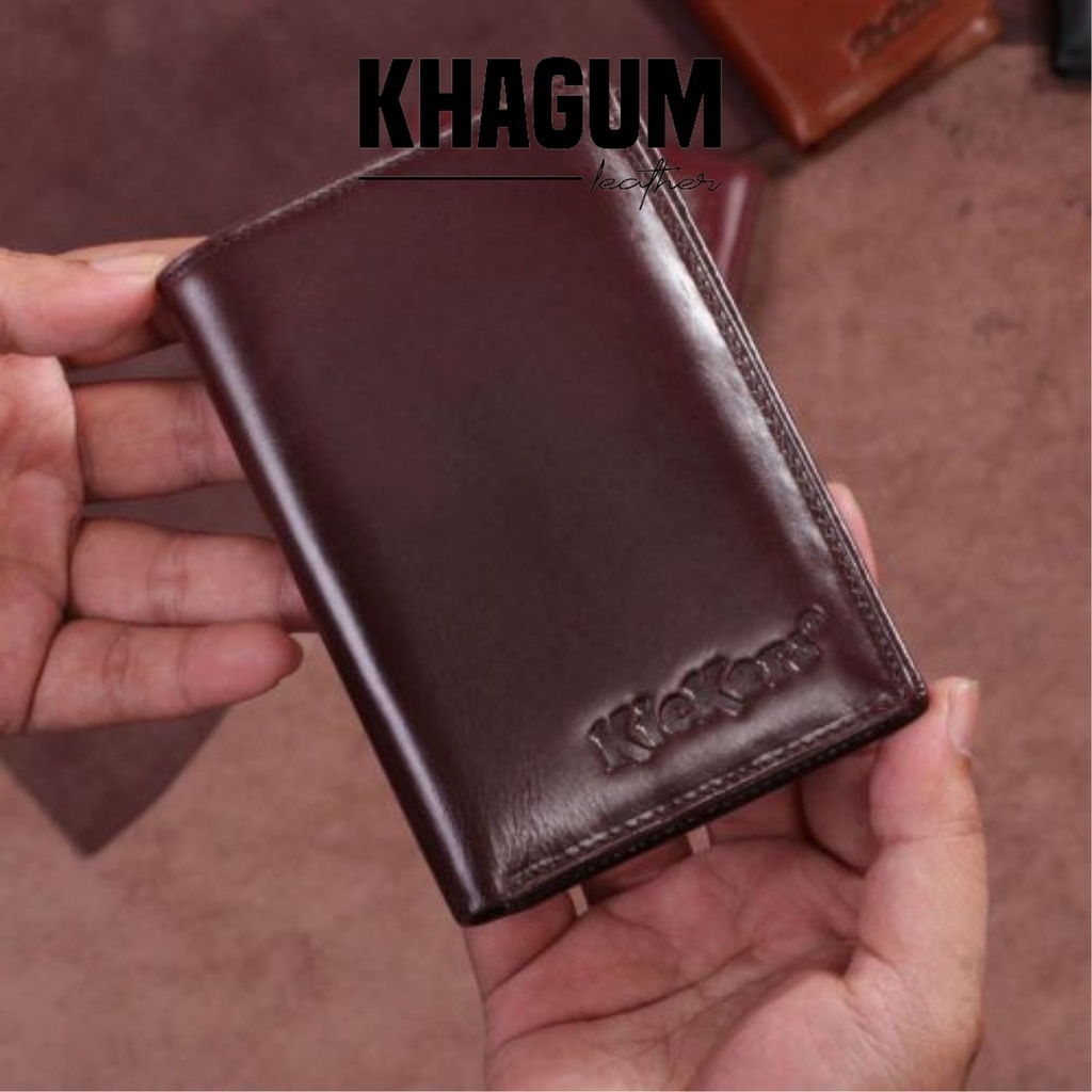 Dompet Pria Lipat Kartu Kulit Asli Fashion Pria Original Murah - Kickers