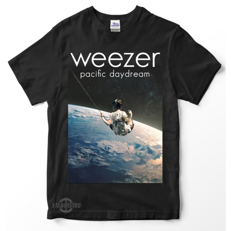 ORI kaos WEEZER PACIFIC DAYDREAM Premium Tshirt weezer buddy holly kaos band vintage rock n roll pop