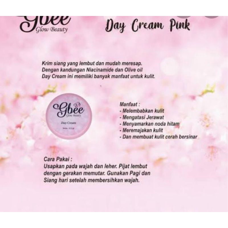 day cream pink glow beauty