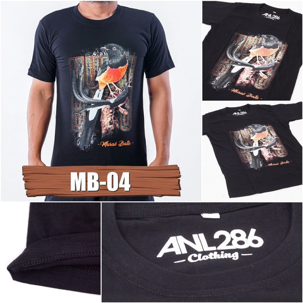 MB04, Kaos burung, Baju burung, Baju gambar burung, Kaos Murai Batu, Baju Murai Batu, Murai Batu