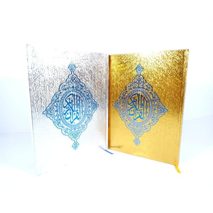 Alquran Cover Emas ukuran Jumbo / Al-Quran Mushaf Jumbo
