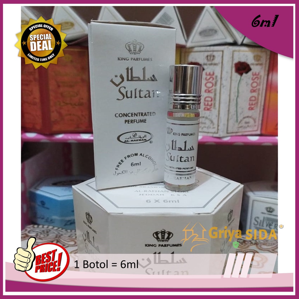 Parfum Sultan 6ml alraehan aroma sultan al raehan mirip al rehab parfum Harga grosir PROMO!!