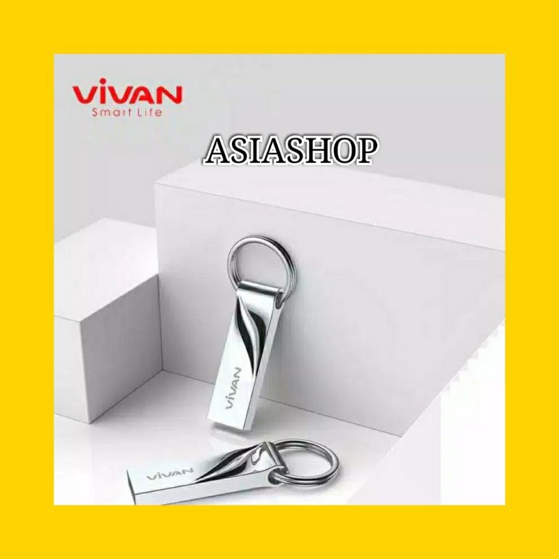 Flashdisk VIVAN VF332 32GB With Ring Design Silver