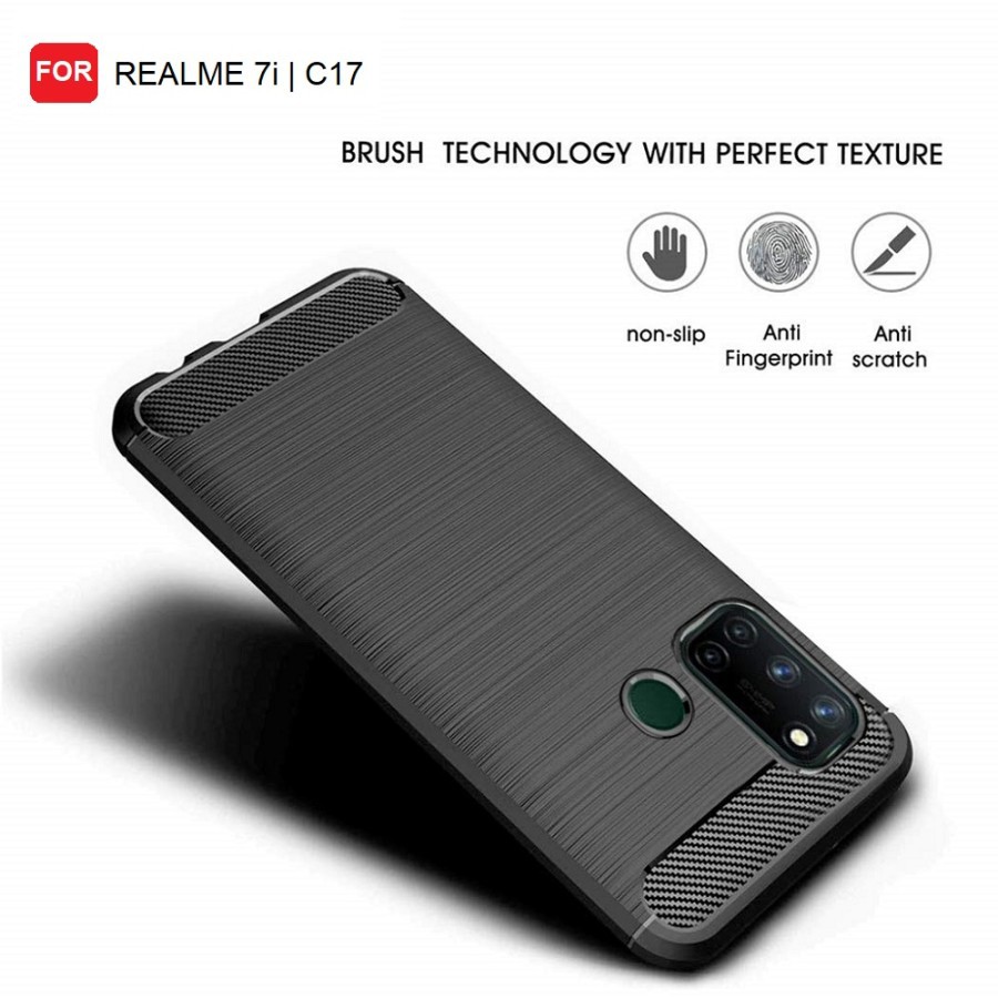 REALME 7 7i C17 7 PRO Silicon Carbon Slim Fit Soft Case Premium