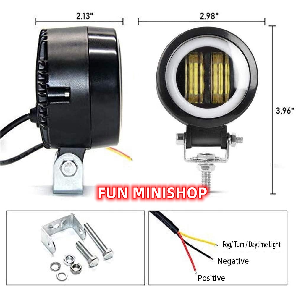 Lampu tembak sorot LED CWL 2 mata lensa 4D 20WATT LAMPU MOTOR