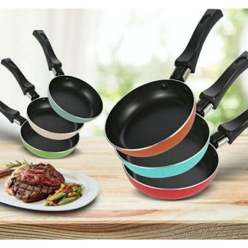 Teflon Mini / Wajan Teflon Aluminium Mini Ukuran Diameter 12 cm