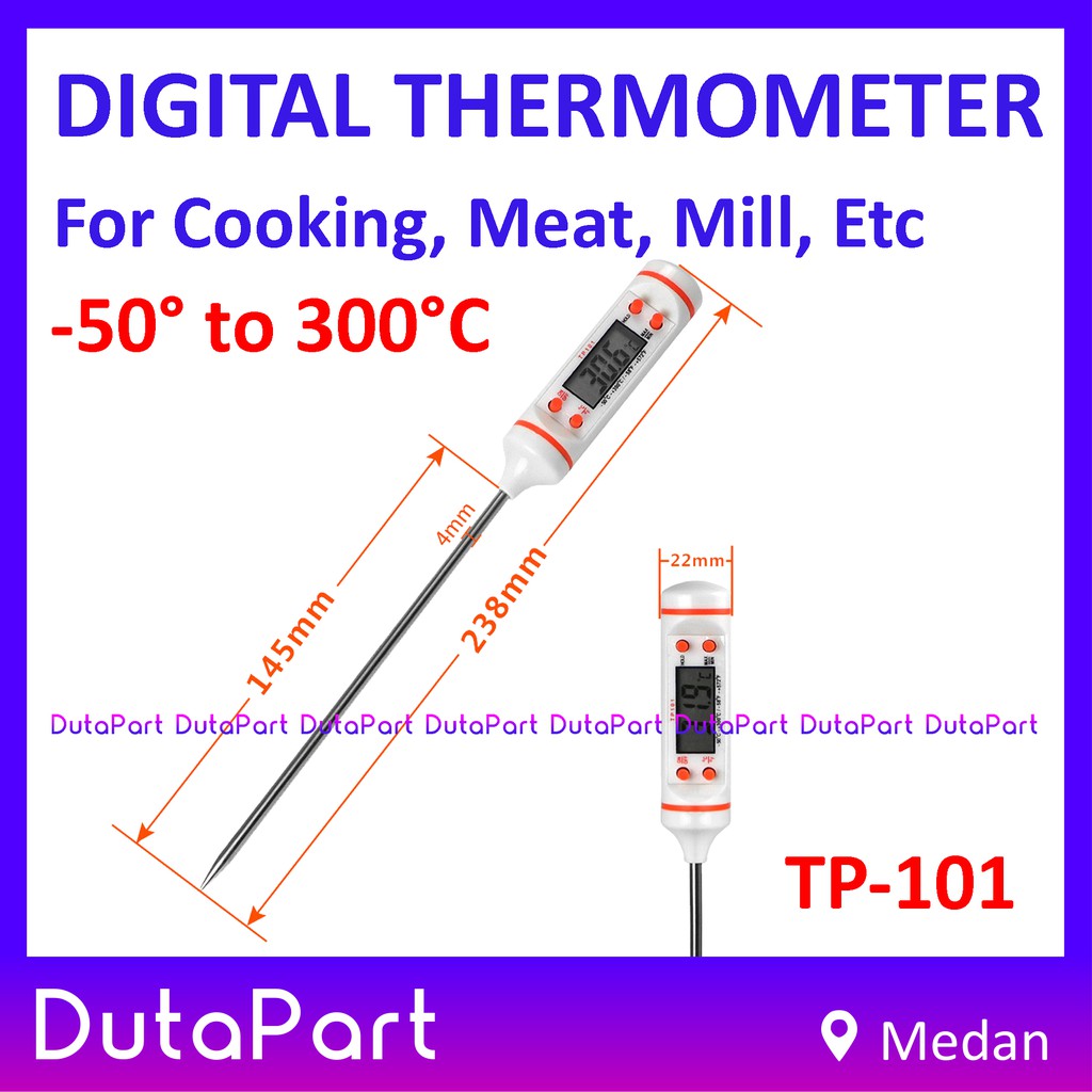 TP101 Digital Thermometer Dapur Masak Air Obat Kopi Susu Termometer