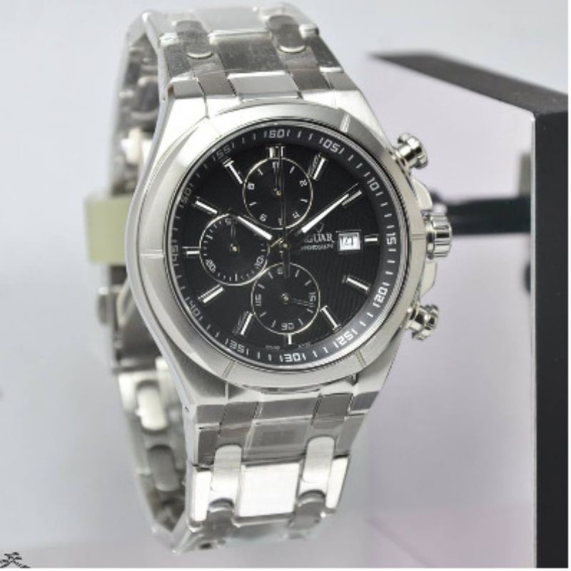 JAM TANGAN JAGUAR J665/4 SILVER BLACK ORIGINAL GARANSI RESMI 2 TAHUN