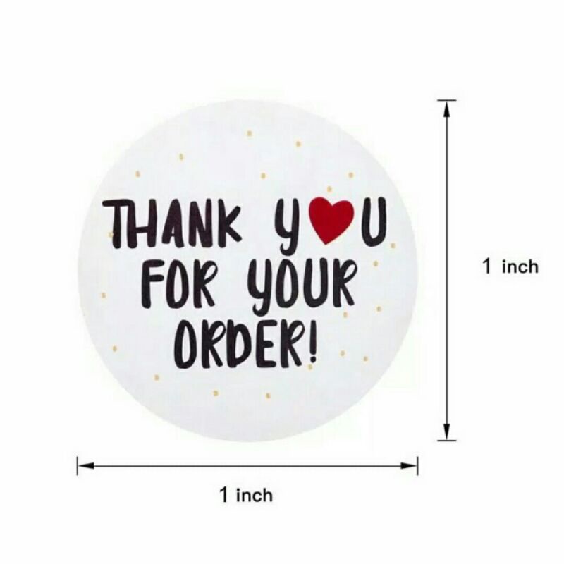 

Stiker Ucapan Terima Kasih Bulat / Sticker Thank You