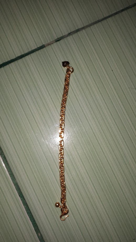 Gelang Rantai Lapis Emas + Balut Kristall