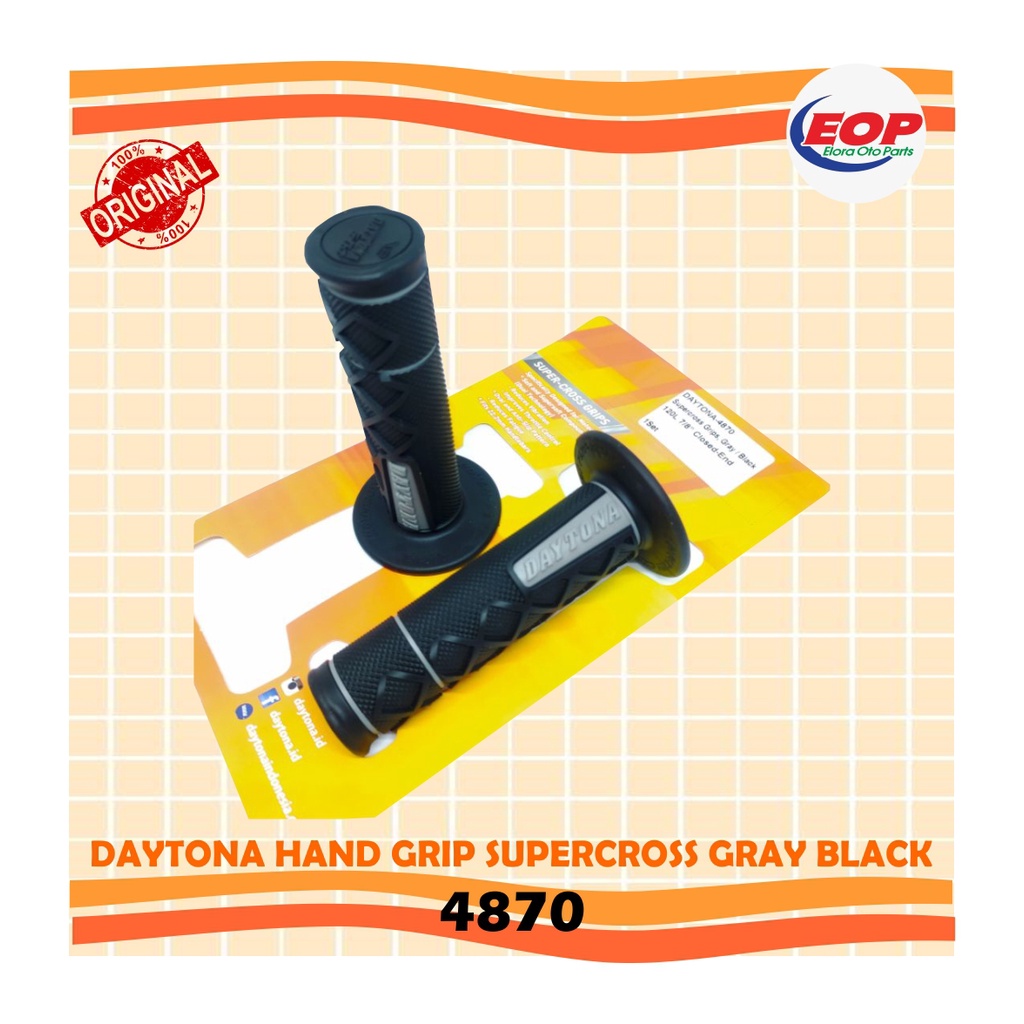 Daytona Grip Supercross Gray Black 4870 Original