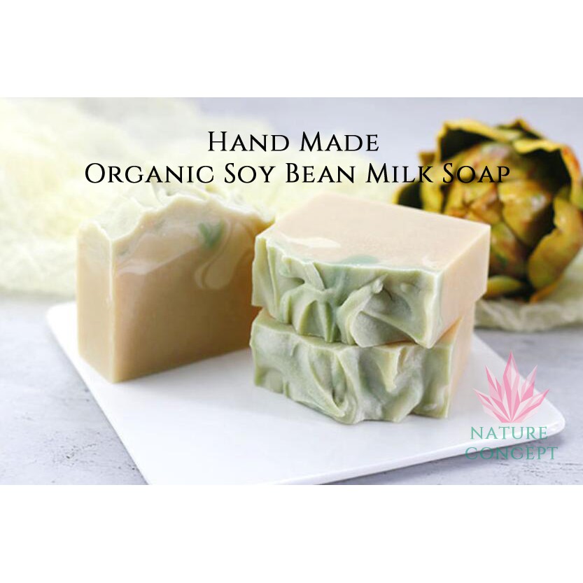 Sabun Cuci Muka Unik Organic Soy Bean Soap Handmade soap