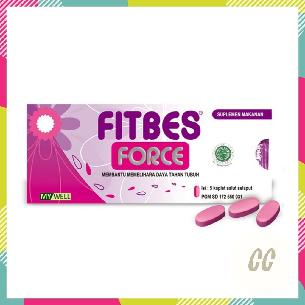 Fitbes Force Vitamin Daya Tahan Tubuh Immune Booster 5 Kaplet per Strip Suplemen Kesehatan Meningkat