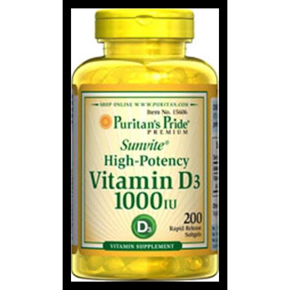 Obat Otot Tulang Asma Kanker Vitamin D3 1000 Iu 200 Sg Syaraf Impor Us