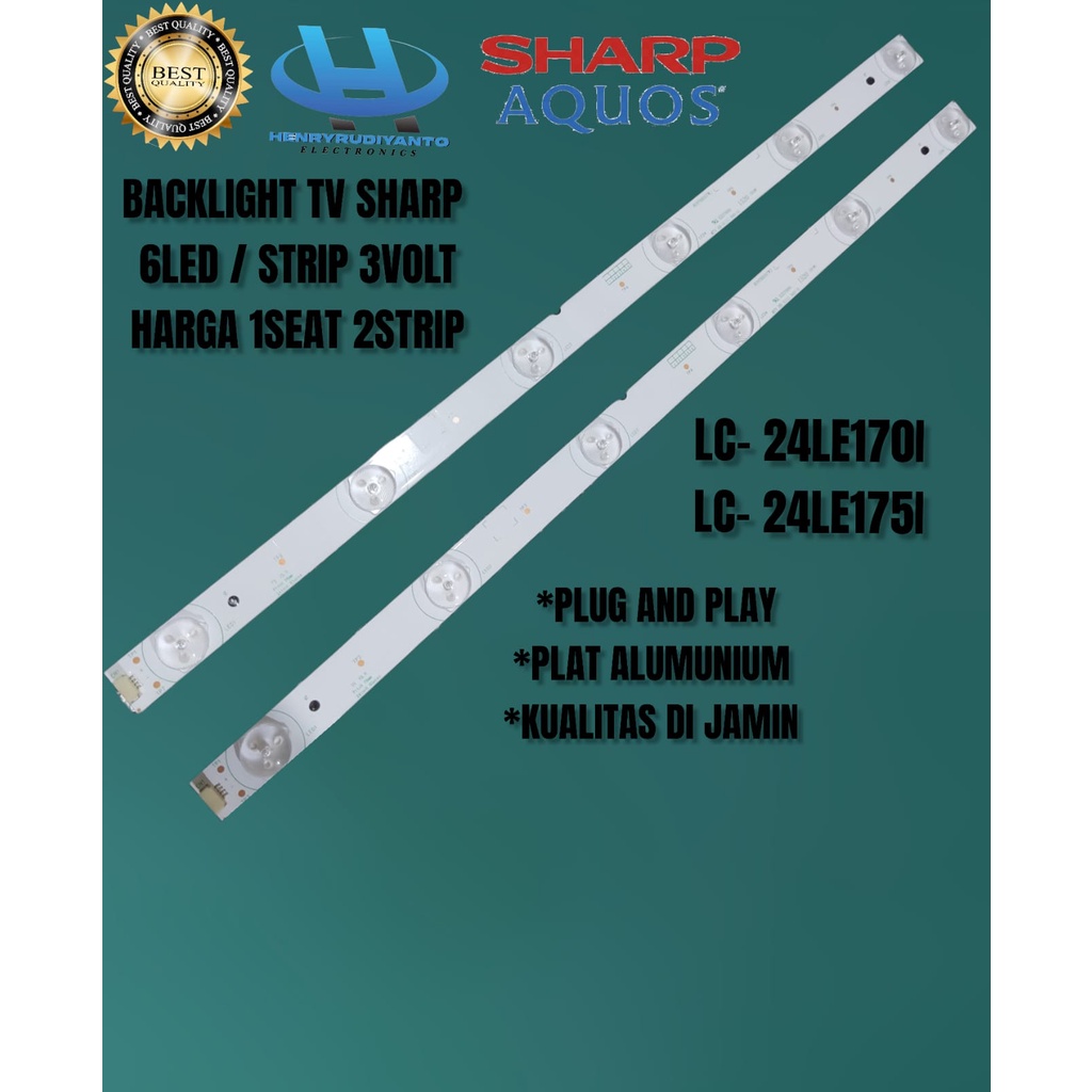 BACKLIGHT TV LED SHARP 24 INC LC-24LE170 LC-24LE175 I  LAMPU BL SHARP