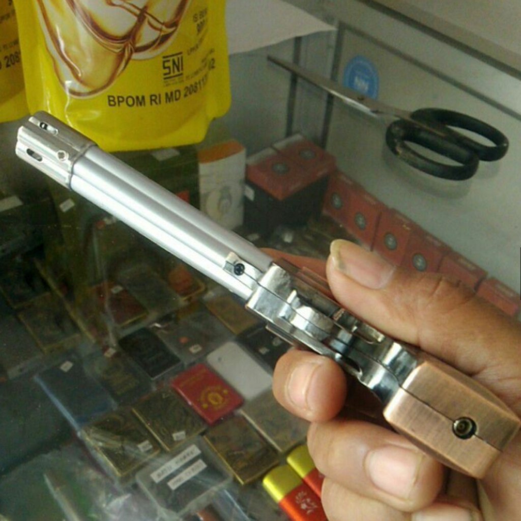 Korek Api Gas Pistol Klasik Mode Kuno