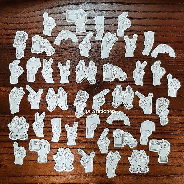 

46pcs stiker peace✌