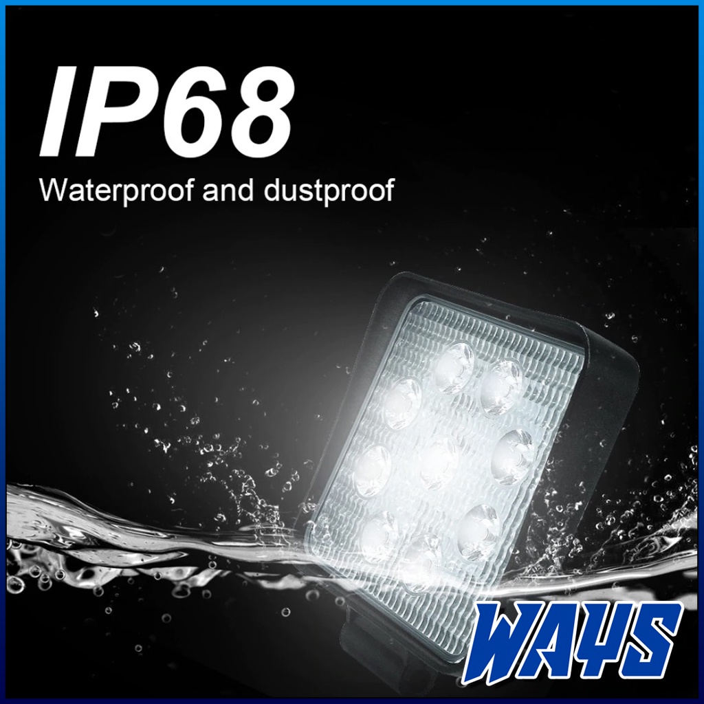 L151 | Lampu 9 LED Sorot Worklamp Mobil Motor Mio Beat Nmax PCX Aerox Vario Xmax ADV CB 150 Vixion