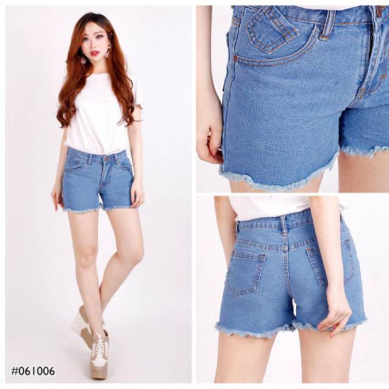 JEANS PENDEK WANITA SEXSI//HOTPAINTS RAWIS