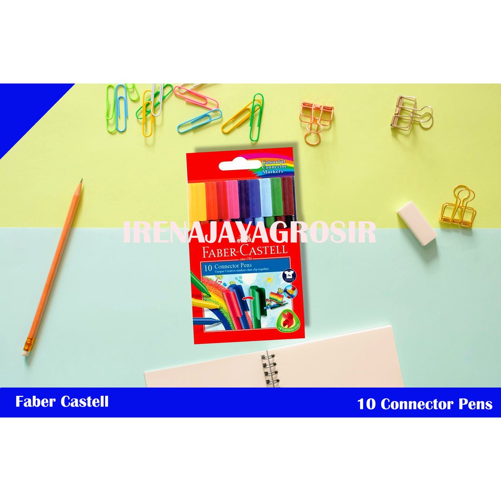 

FABER CASTELL CONNECTOR PENS 10 spidol warna murah