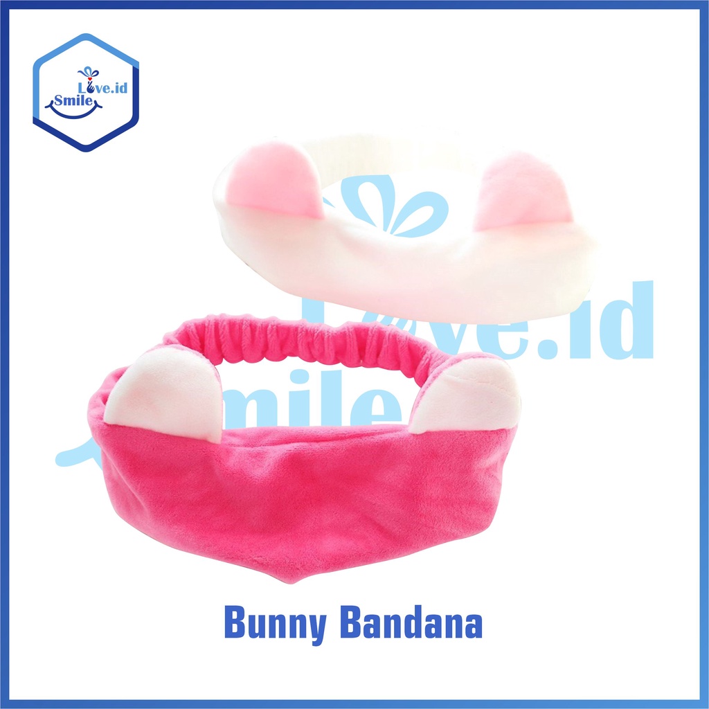 Bunny Bandana Headband Bando Motif Kuping / Hairband Bunny Korea AA02