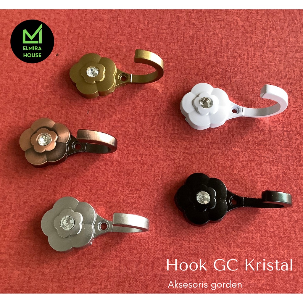 Hook Gorden besi minimalis GC mini kristal