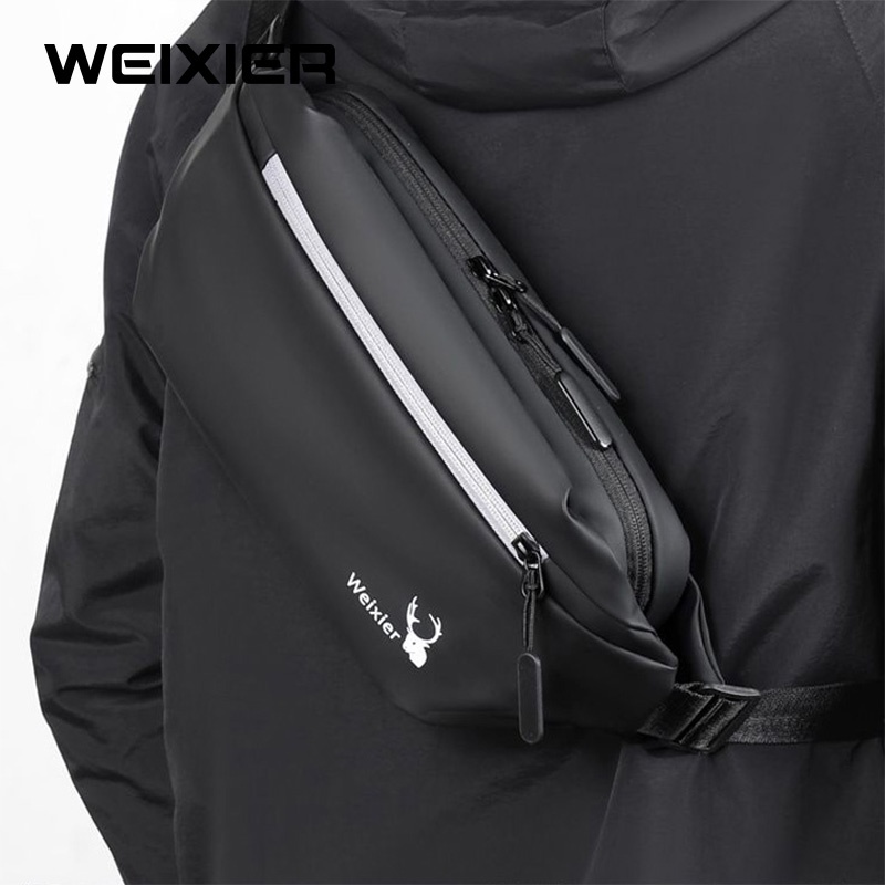 WEIXIER 9563 Tas Selempang Pria Waistbag Anti Air WK-SBY