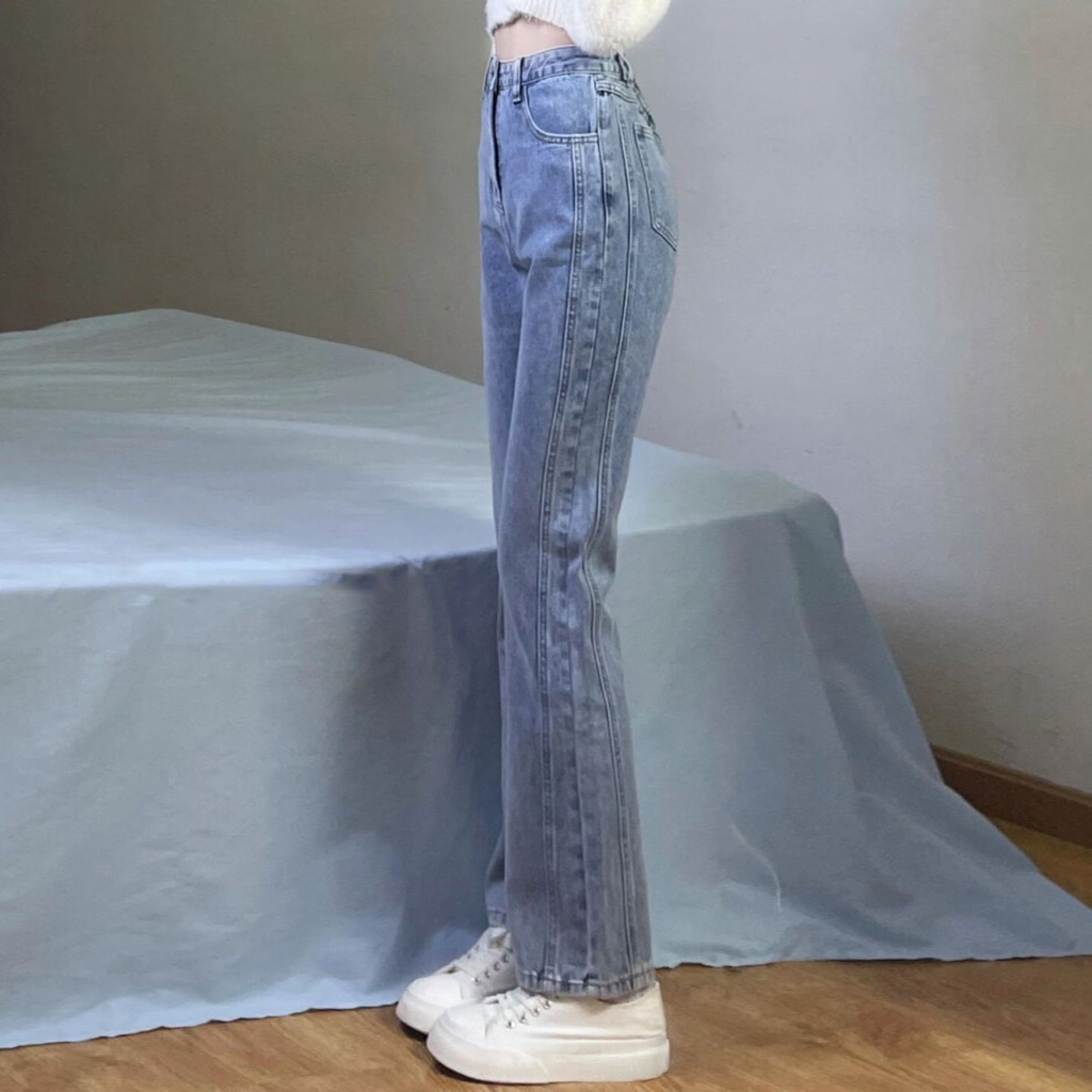 celana jeans wanita//celana panjang wanita// straight fit jeans wanita