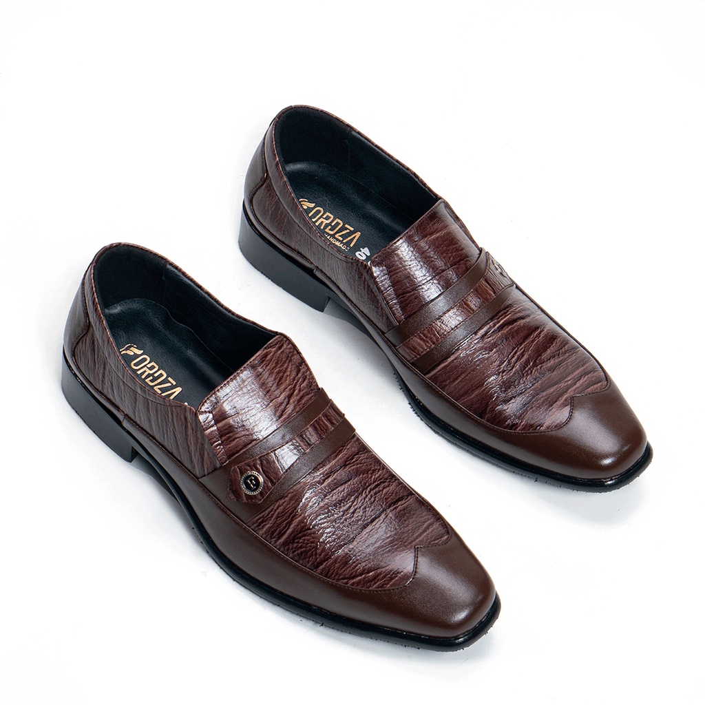 Sepatu Pantofel Pria Formal Wingtip Kulit Asli Orginal Fordza F7003