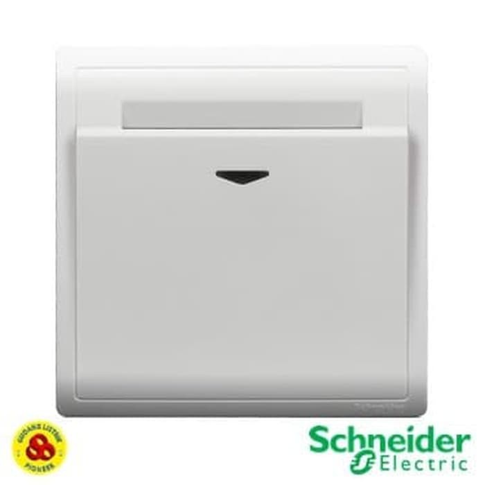 SCHNEIDER SAKLAR KARTU E8231EKT WE PIENO HOTEL KEY CARD SWITCH WHITE