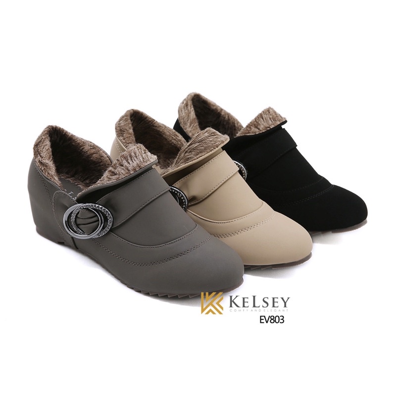 (GRATIS ALAS KAKI) NICOLE SEPATU BOOTS WANITA KELSEY EV803 SEPATU  BOOTS BLUDRU