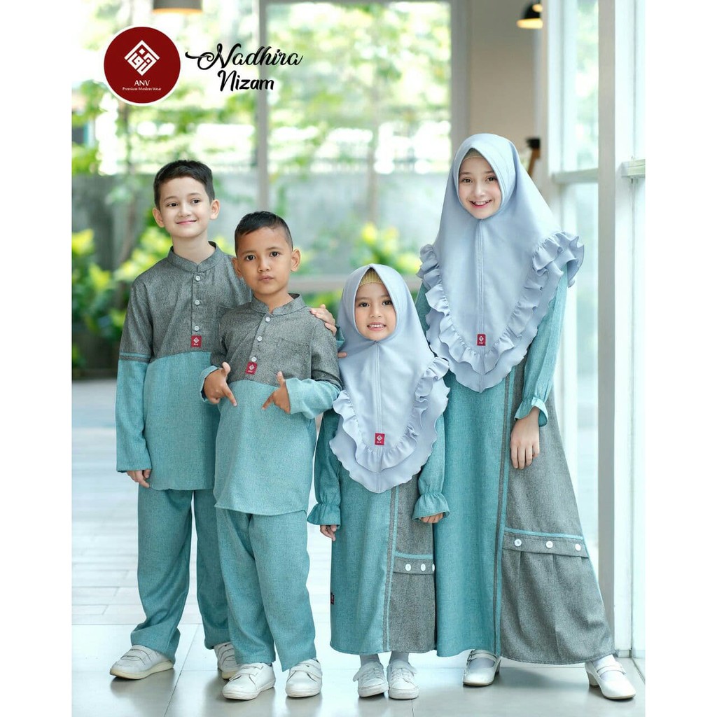GAMIS COUPLE ANAK NADHIRA SET SERIES BY ANV