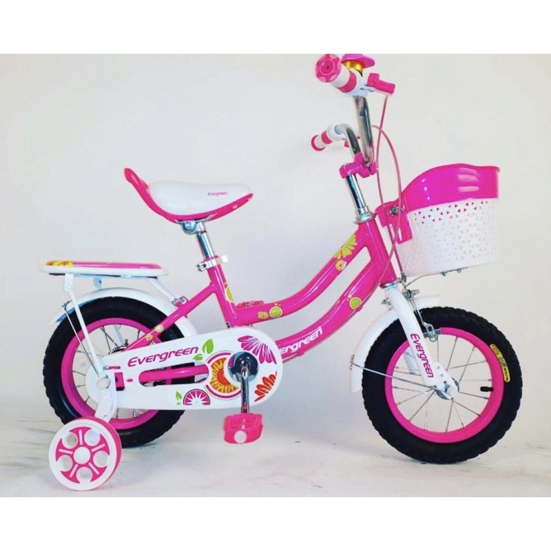 Khusus Exspedisi Sepeda Anak Perempuan Evergreen Daisy 12 16 18 inch Ungu Pink SNI Penguin COD kredit cewek BMX mini Ban pompa karet bukan plastik eva termurah terbaik gratis service seumur hidup-4