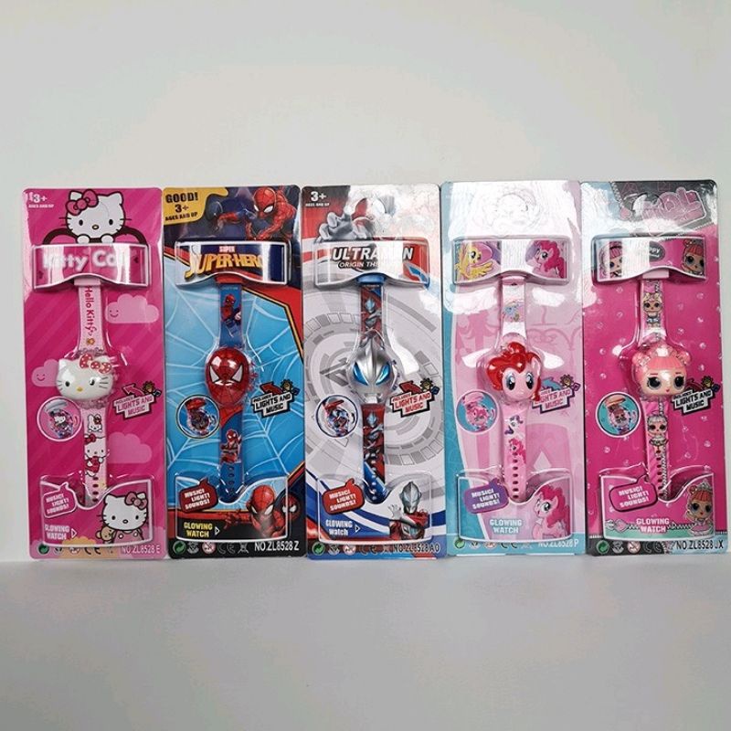 tokolima9 - JAM TANGAN ANAK LAKI LAKI PEREMPUAN KARAKTER KARTUN SUPERHERO