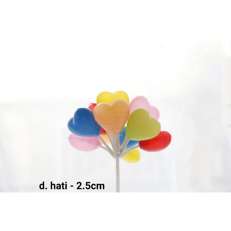 TOPPER KUE TART / TOPPER BALON BENTUK LOVE, HIASAN KUE TART, HIASAN CUP CAKE, PERLENGKAPAN PESTA, PE