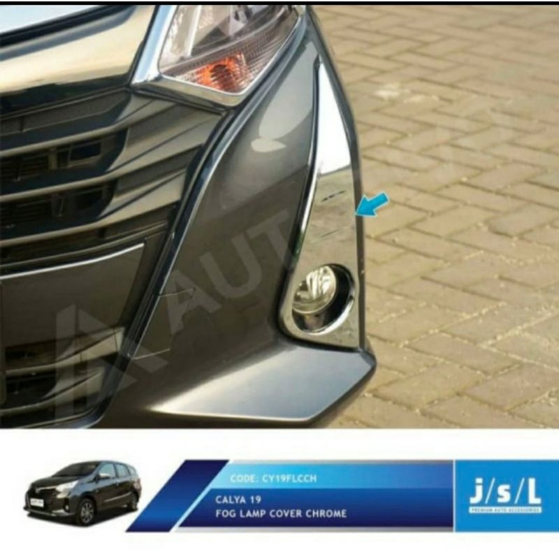 Garnish / Cover / Ring Foglamp Toyota Calya 2019 Chrome