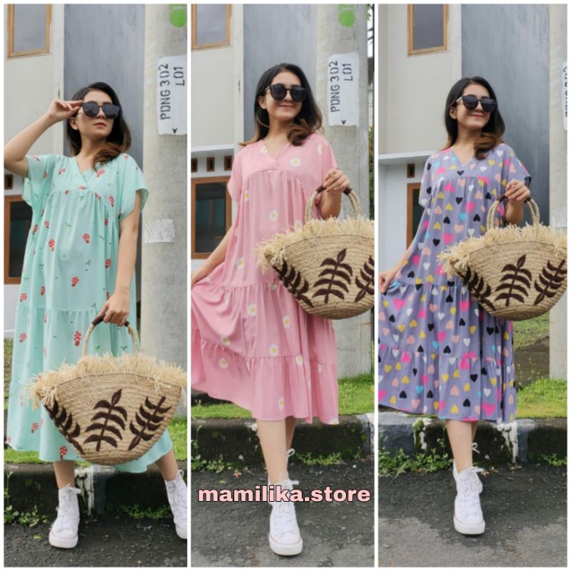 DRESS KANZIA MOTIF | MASAYU DRESS | HOMEDRESS | DASTER VIRAL | DASTER