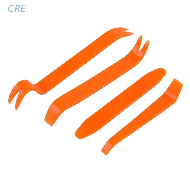 Cre 4Pcs Alat Pembuka Klip Panel Trim Audio Dashboard Mobil