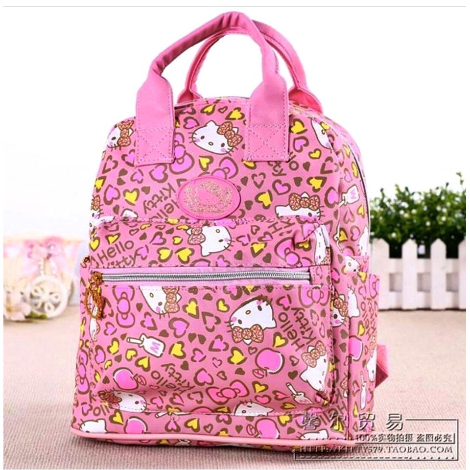 Tas Ransel Hello Kitty Leopard