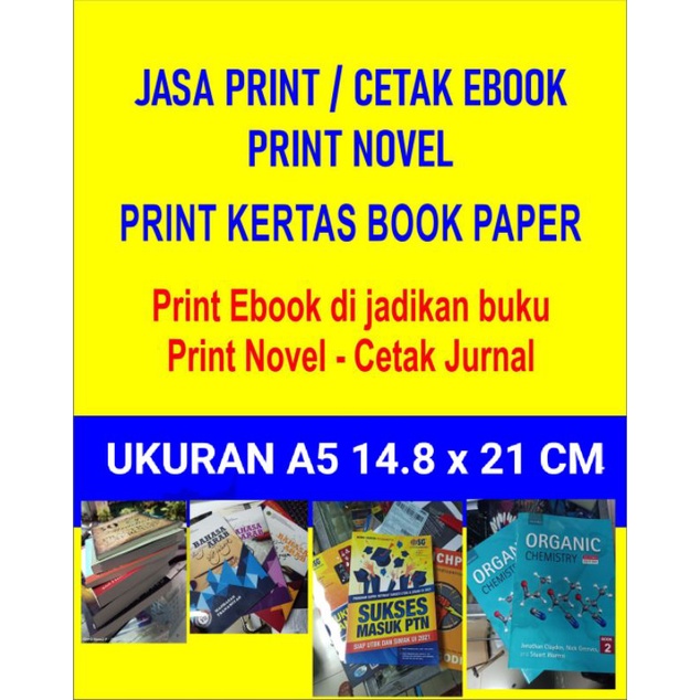 

PRINT BUKU UKURAN A5 HVS ATAU BOOK PAPER