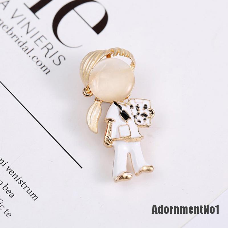 (Adornmentno1) Bros Pin Enamel Desain Gadis Untuk Wanita