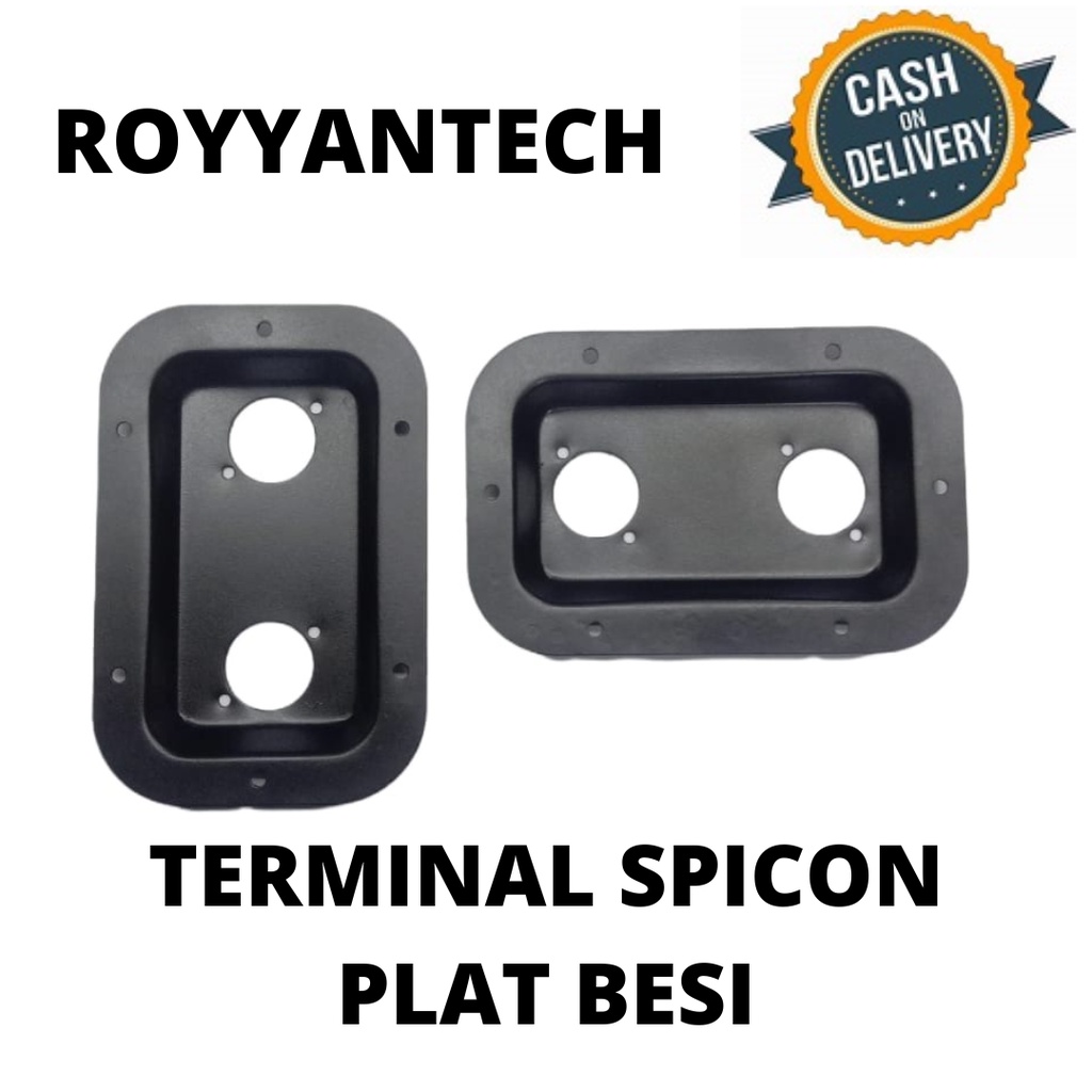 TERMINAL SPIKON PLAT BESI 13.5 CM X 9CM PLAT SPEACON TERMINAL SEPIKON