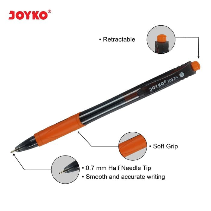 

JUAL BALL PEN / PULPEN / PENA JOYKO BP-207 / BETA / 0.7 MM