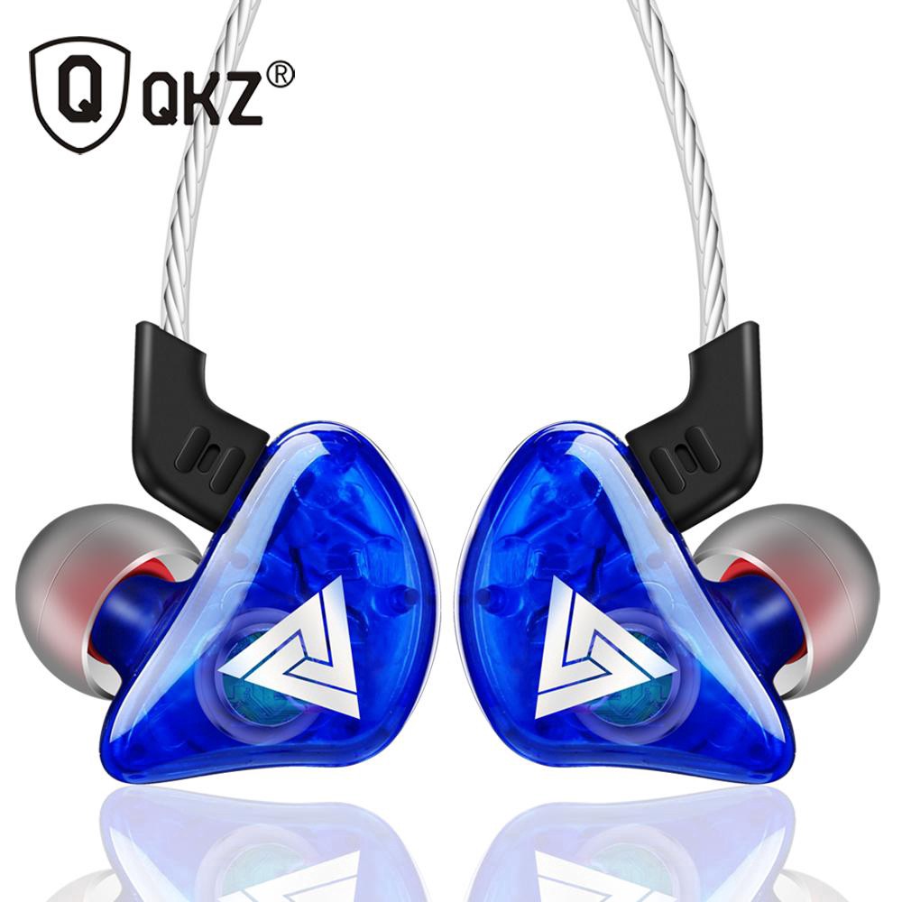 Qkz Ck5 Headset Earphone Earbuds Sport Musik Bass Stereo Jack 3.5mm Dengan Mic Hd Untuk Lari