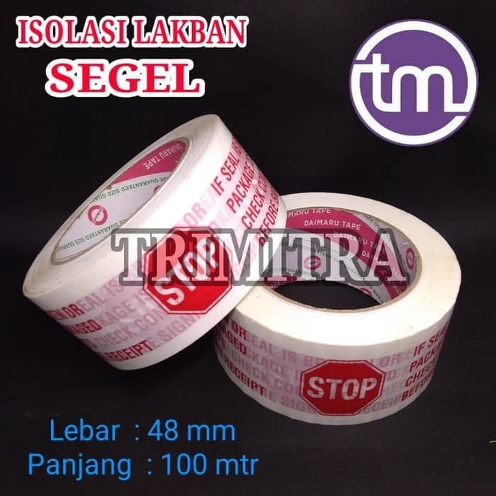

ISOLASI SEAL SEGEL "STOP" KARDUS DAIMARU