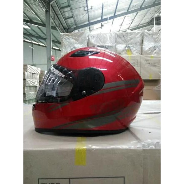 Helm Yamaha Vixion full face Putih promo - revivalll