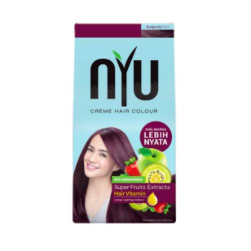 NYU Creme Hair Colour Burgundy x 2 Pcs