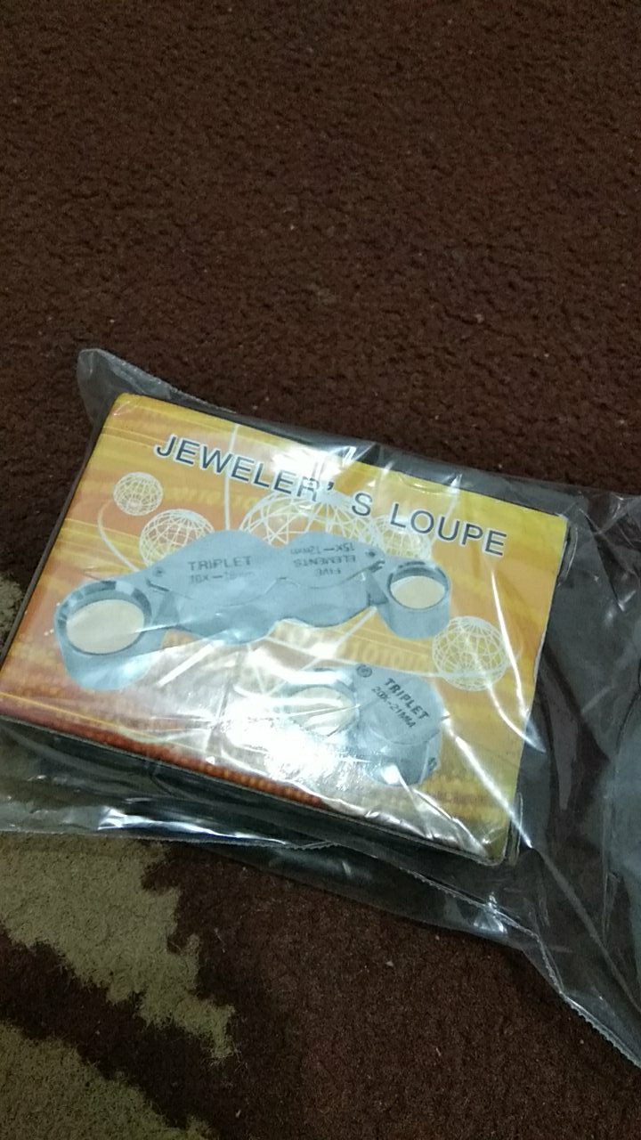 Lup Magnifier Loupe Lensa Kaca Pembesar 30x -21 Biasa Untuk Permata Jewelry