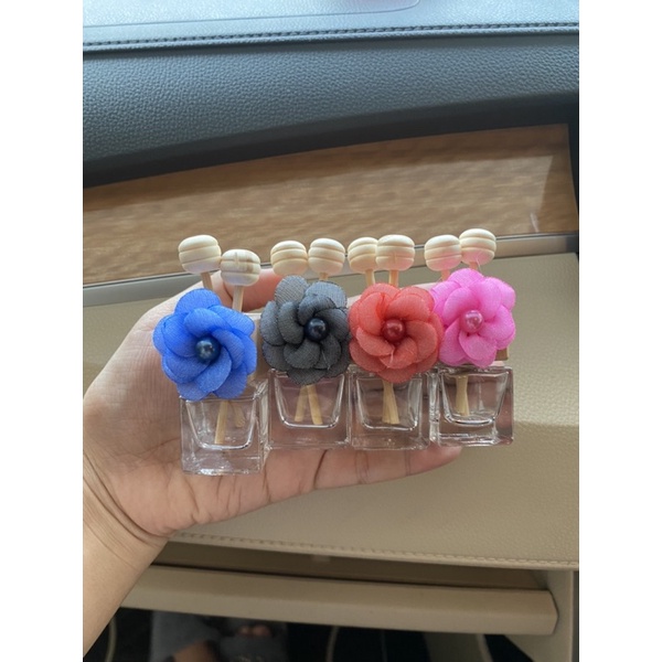 parfume bottle mobil bunga parfume clip ac mobil parfume ac mobil klip botol kaca model bunga putih bunga  bottle parfume